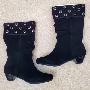 NWOB Madison Studio Suede Grommet Boots